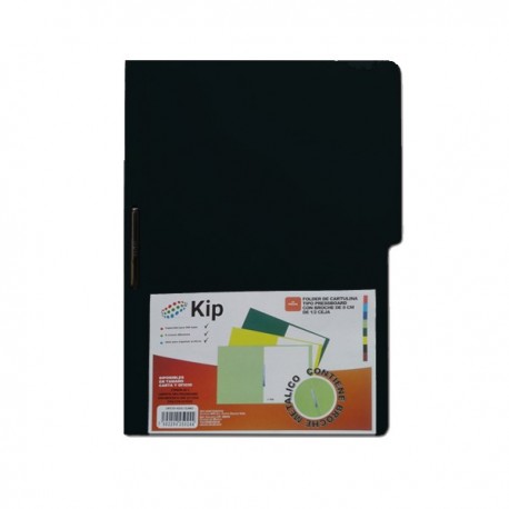 Carpeta con Broche Carta Negro Kip