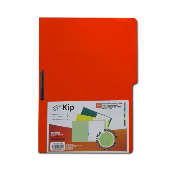 Carpeta con Broche Carta Rojo Kip